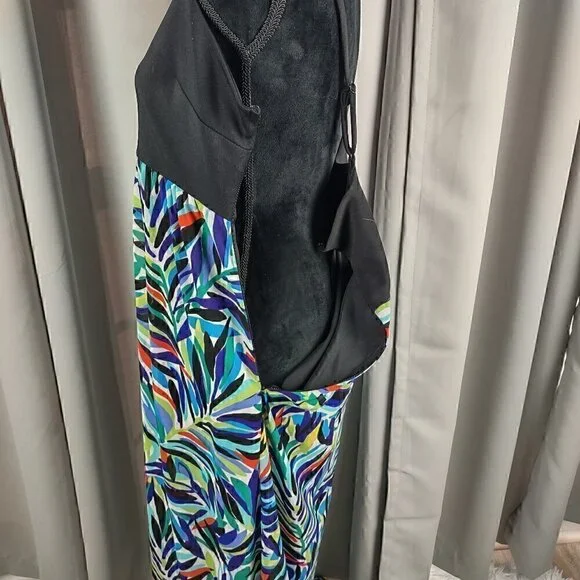 Nicole Miller Rainbow Maxi Dress Sleeveless Size 16 - Picture 5 of 10